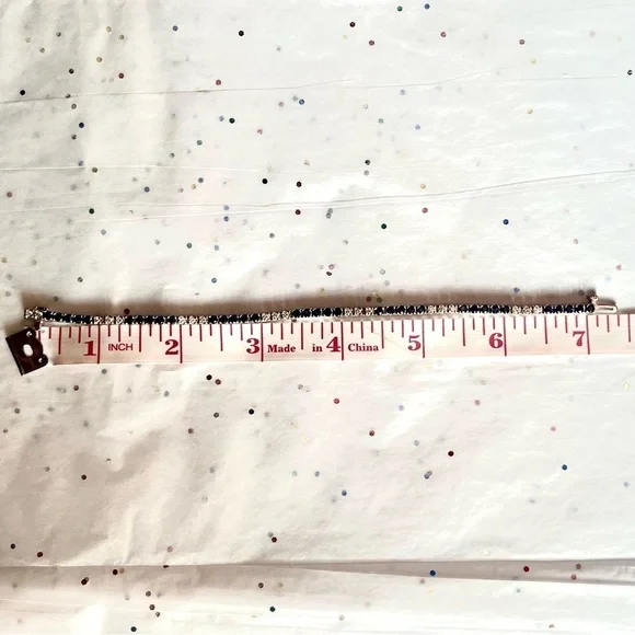 Sapphire and Diamond Tennis Bracelet - Picture 4 of 4